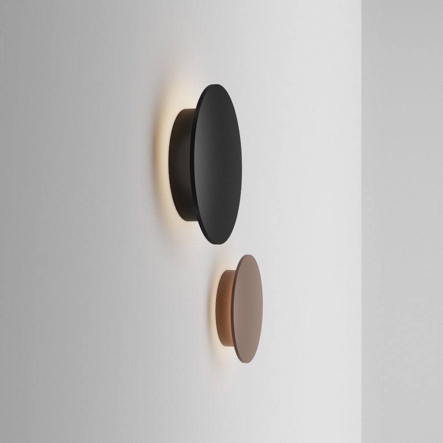 Ideal Lux - LED PUNTO udendørs væglampe, 9W/230V, CRI 90, Ø 18 cm, IP54, sort