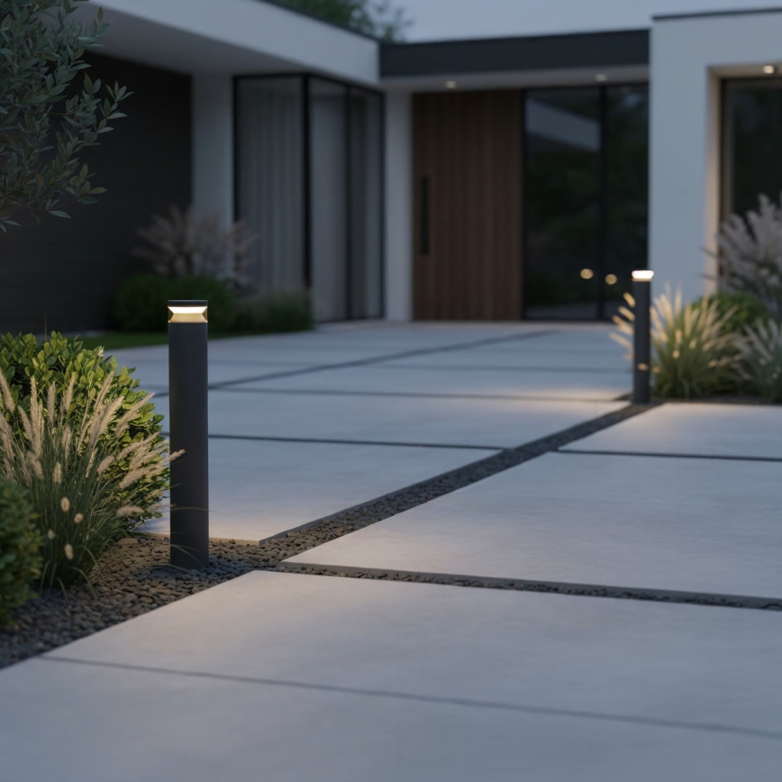 Ideal Lux - LED udendørslampe BOEING LED/14W/230V 100 cm CRI 90 IP65 sort