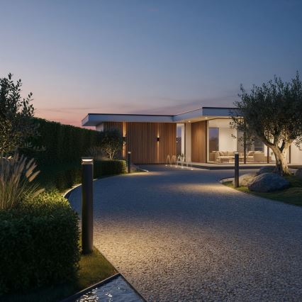 Ideal Lux - LED udendørslampe BOEING LED/14W/230V 100 cm CRI 90 IP65 sort