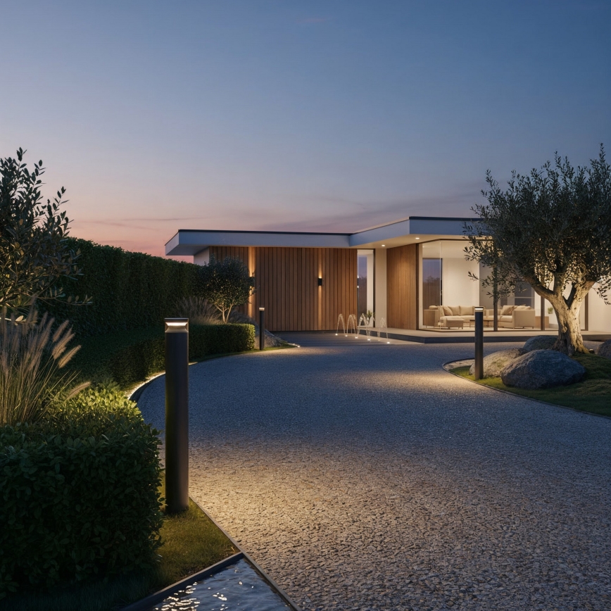 Ideal Lux - LED udendørslampe BOEING LED/14W/230V 100 cm CRI 90 IP65 sort