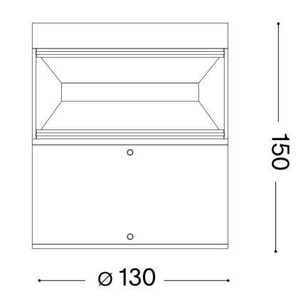 Ideal Lux - LED udendørslampe BOEING LED/14W/230V 15 cm CRI 90 IP65 antracit