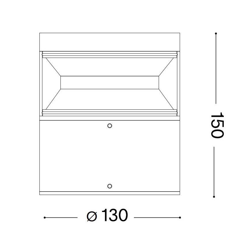 Ideal Lux - LED udendørslampe BOEING LED/14W/230V 15 cm CRI 90 IP65 sort