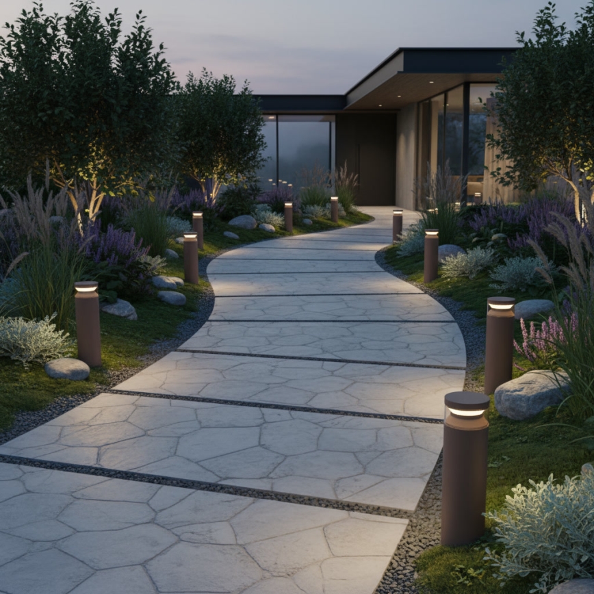 Ideal Lux - LED udendørslampe BOEING LED/14W/230V 40 cm CRI 90 IP65 brun