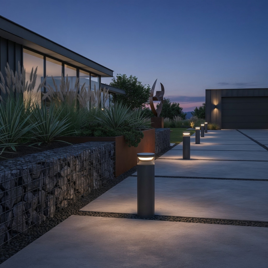 Ideal Lux - LED udendørslampe BOEING LED/14W/230V 40 cm CRI 90 IP65 sort