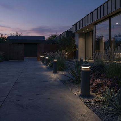 Ideal Lux - LED udendørslampe BOEING LED/14W/230V 40 cm CRI 90 IP65 sort