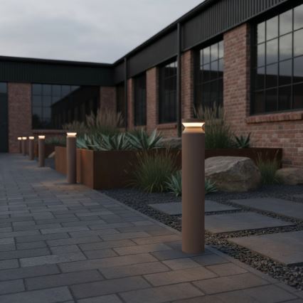 Ideal Lux - LED udendørslampe BOEING LED/14W/230V diameter 70 cm CRI 90 IP65 brun