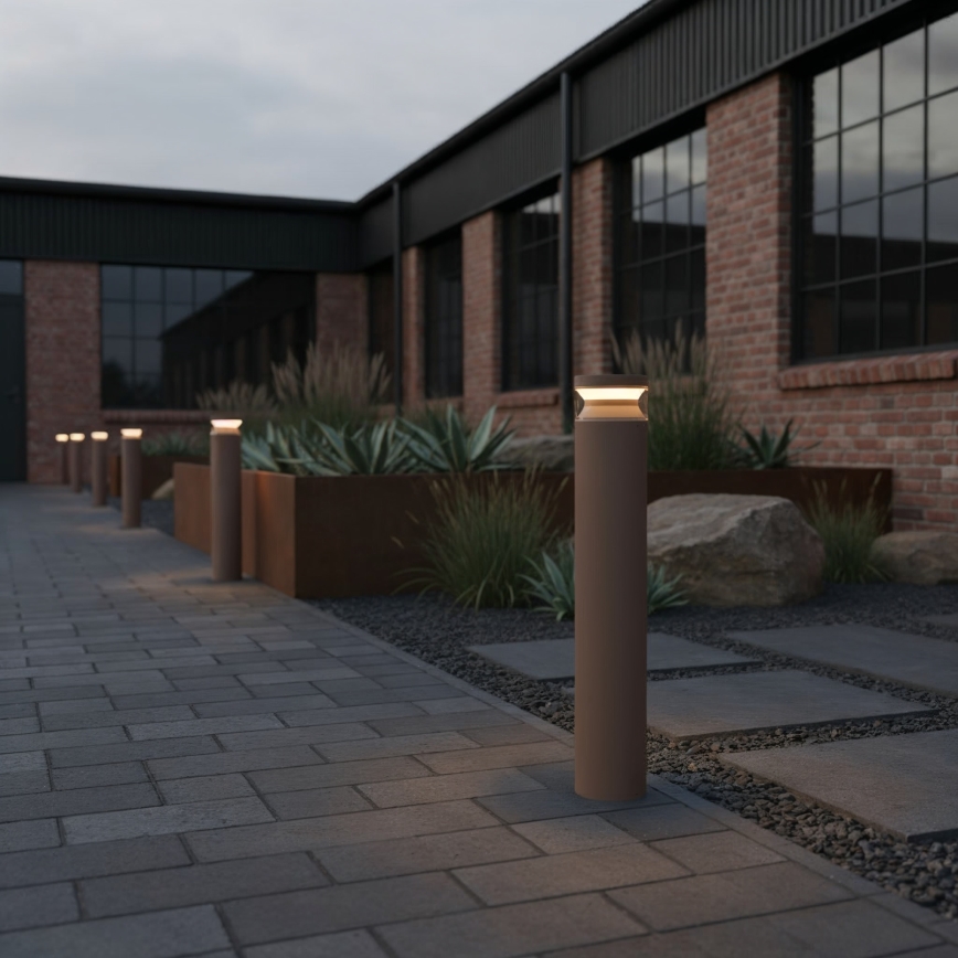 Ideal Lux - LED udendørslampe BOEING LED/14W/230V diameter 70 cm CRI 90 IP65 brun