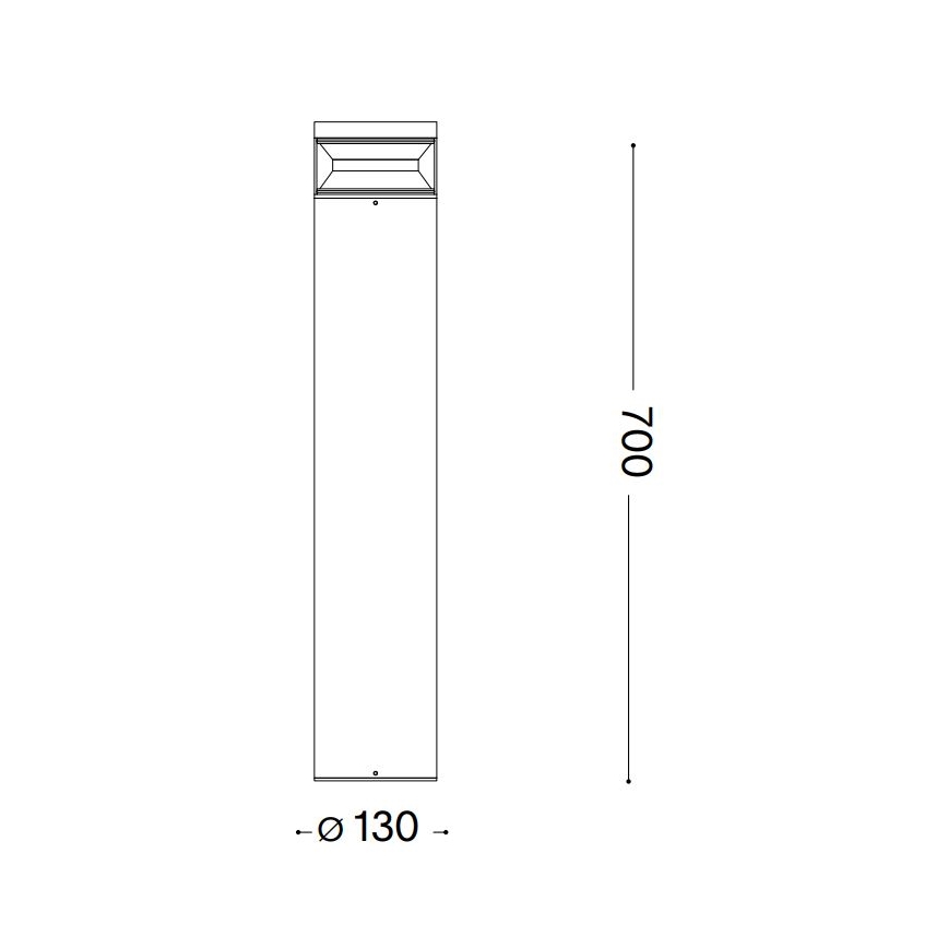 Ideal Lux - LED udendørslampe BOEING LED/14W/230V diameter 70 cm CRI 90 IP65 sort