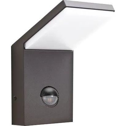 Ideal Lux - LED udendørslampe med sensor STYLE LED/9W/230V 4000K CRI 90 IP54 antracit