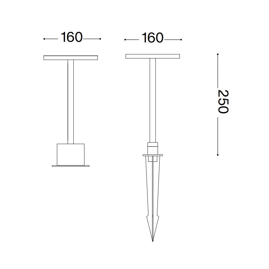 Ideal Lux - LED udendørslampe TOFFEE LED/11W/230V CRI 90 IP65 antracit