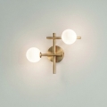 Ideal Lux - LED væglampe ATLAS 2xG9/3W/230V guld