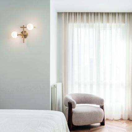 Ideal Lux - LED væglampe ATLAS 2xG9/3W/230V guld