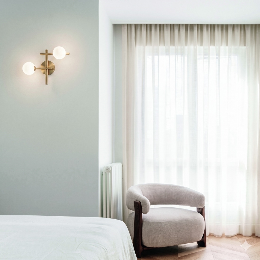 Ideal Lux - LED væglampe ATLAS 2xG9/3W/230V guld