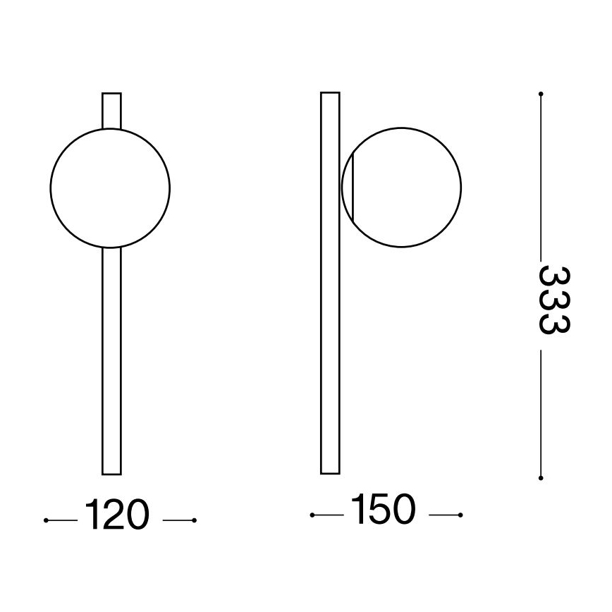 Ideal Lux - LED væglampe BINOMIO 1xG9/3W/230V hvid