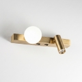 Ideal Lux - LED væglampe BINOMIO 2xLED/3W/230V CRI 90 messing