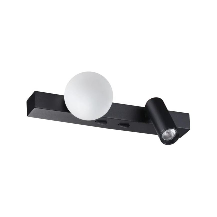Ideal Lux - LED væglampe BINOMIO 2xLED/3W/230V CRI 90 sort