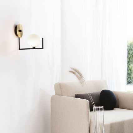 Ideal Lux - LED væglampe BIRDS 1xG9/3W/230V sort/guldfarvet