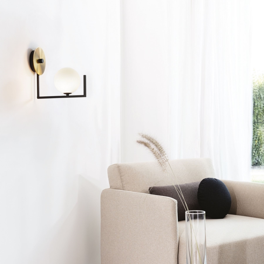 Ideal Lux - LED væglampe BIRDS 1xG9/3W/230V sort/guldfarvet