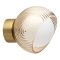Ideal Lux - LED væglampe BLOOM 1xG9/3W/230V guld/røget beige