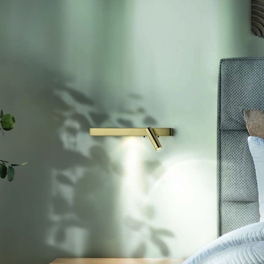 Ideal Lux - LED væglampe BONNE 2xLED/6,5W/230V CRI 90 guldfarvet