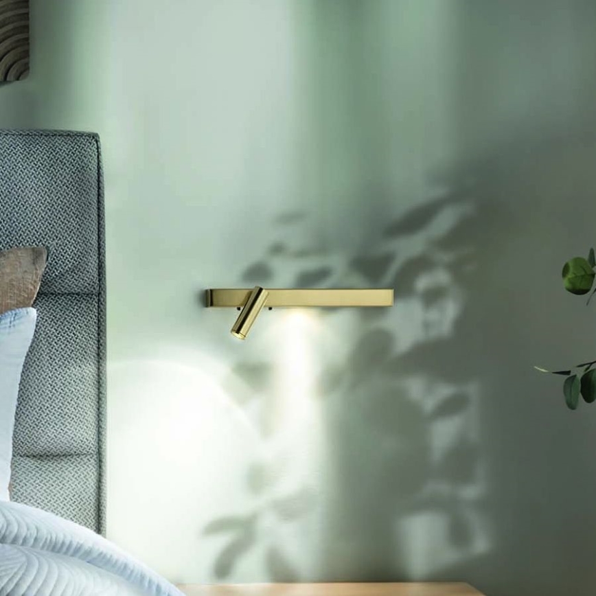 Ideal Lux - LED væglampe BONNE LED/6,5W/230V CRI 90 guldfarvet
