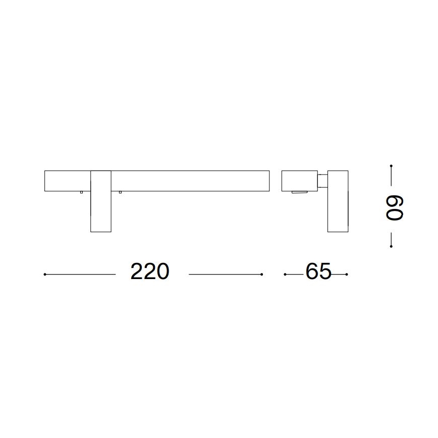 Ideal Lux - LED væglampe BONNE LED/6,5W/230V CRI 90 hvid