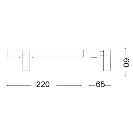 Ideal Lux - LED væglampe BONNE LED/6,5W/230V CRI 90 hvid