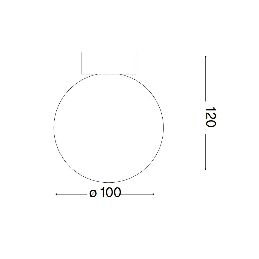 Ideal Lux - LED væglampe CARTA 1xG9/3W/230V diameter 10 cm hvid