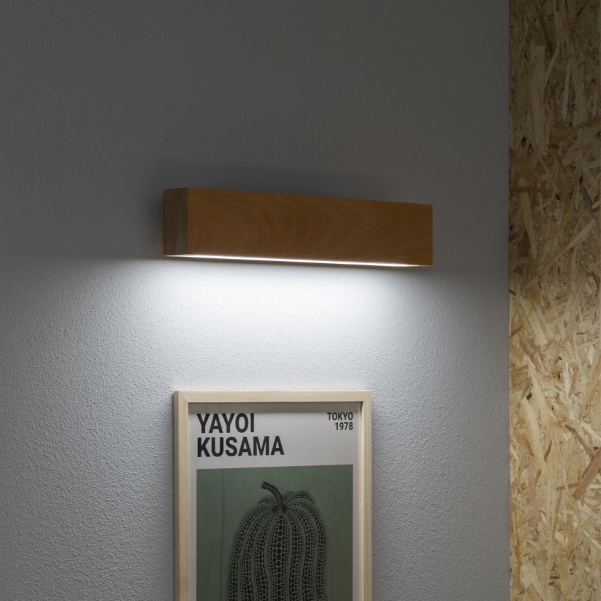 Ideal Lux - LED væglampe CRAFT LED/12W/230V CRI 90 bøg