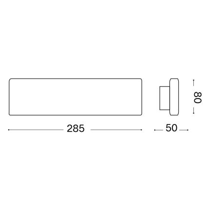 Ideal Lux - LED væglampe DESK LED/12,5W/230V CRI 90 sort