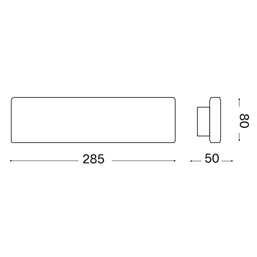 Ideal Lux - LED væglampe DESK LED/12,5W/230V CRI 90 sort