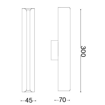 Ideal Lux - LED væglampe DORICA LED/8,5W/230V CRI 90 antracit
