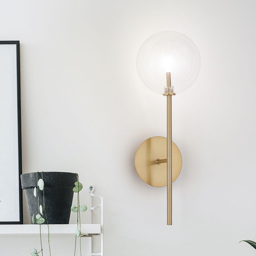 Ideal Lux - LED væglampe EQUINOXE 1xG4/2W/230V messing/transparent