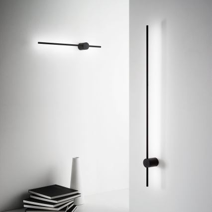 Ideal Lux - LED væglampe ESSENCE LED/12W/230V 4000K 70 cm CRI 90 sort