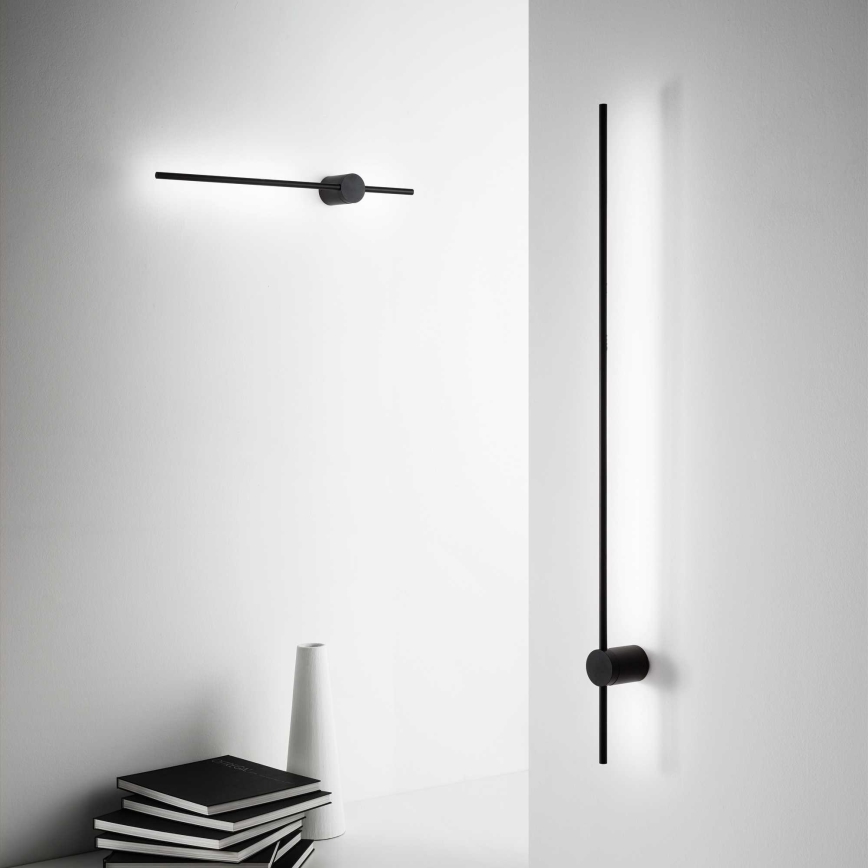Ideal Lux - LED væglampe ESSENCE LED/19W/230V 3000K 124 cm CRI 90 sort