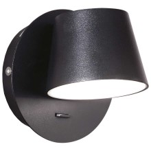Ideal Lux - LED væglampe GIM LED/6W/230V sort