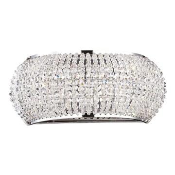 Ideal Lux - LED væglampe i krystal PASHA 3xG9/3W/230V skinnende krom