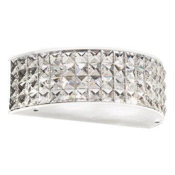 Ideal Lux - LED væglampe i krystal ROMA 2xG9/3W/230V skinnende krom