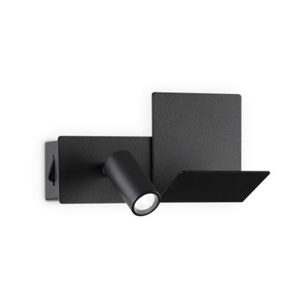 Ideal Lux - LED væglampe KOMODO LED/4,5W/230V USB CRI 90 sort