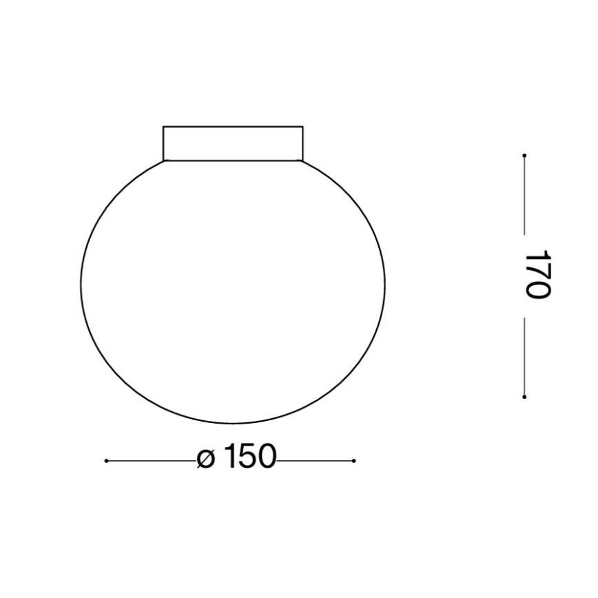 Ideal Lux - LED-væglampe MAPA 1xG9/3W/230V Ø 15 cm hvid