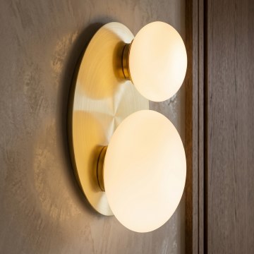 Ideal Lux - LED væglampe NINFEA 2xG9/3W/230V guldfarvet