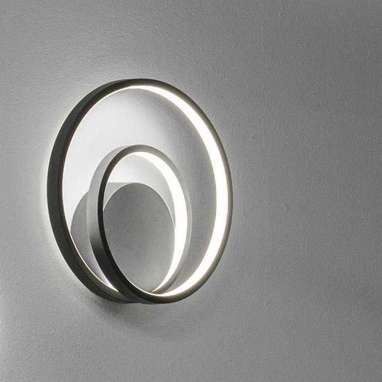 Ideal Lux - LED væglampe OZ LED/26W/230V CRI 90 sort