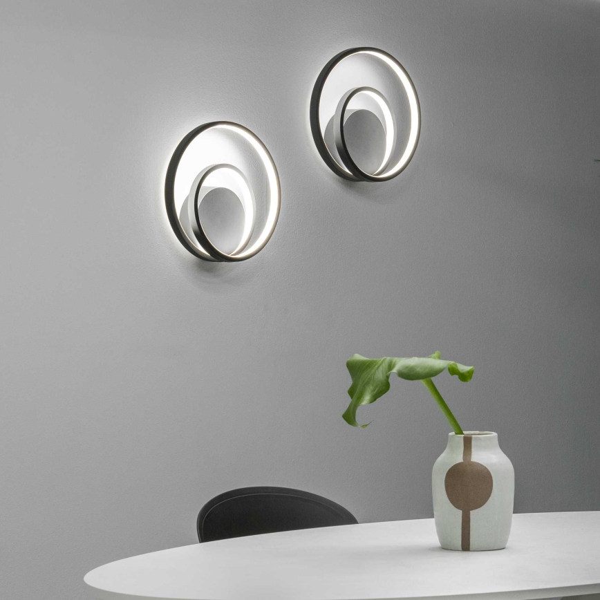 Ideal Lux - LED væglampe OZ LED/26W/230V CRI 90 sort