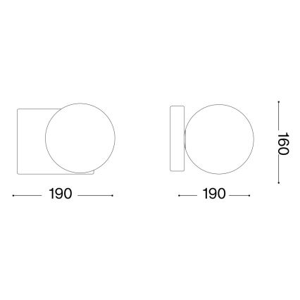 Ideal Lux - LED væglampe PENTA 1xG9/3W/230V guldfarvet