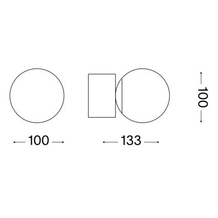 Ideal Lux - LED væglampe PERLAGE 1xG9/3W/230V guldfarvet/hvid