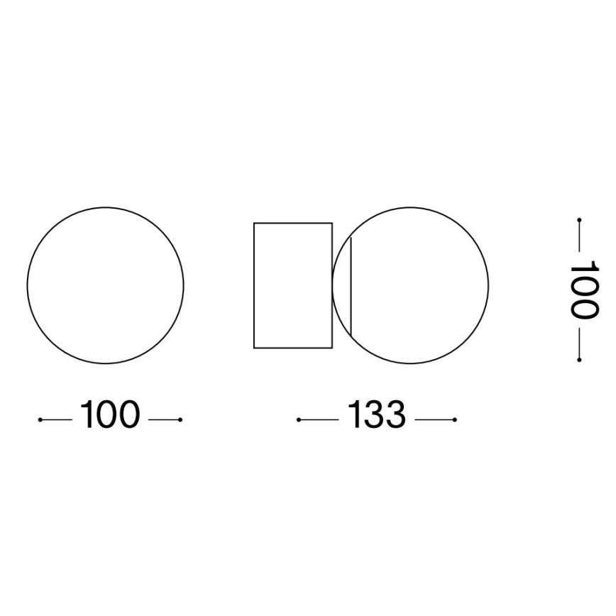 Ideal Lux - LED væglampe PERLAGE 1xG9/3W/230V sort/røget