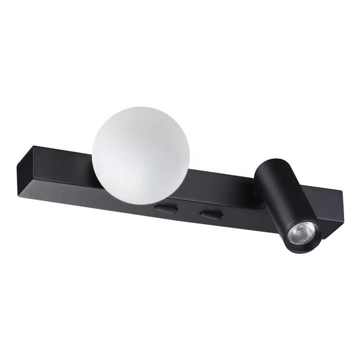 Ideal Lux - LED væglampe PING PONG 2xLED/3W/230V CRI 90 sort