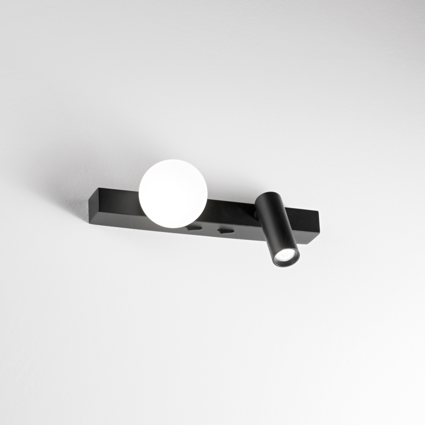 Ideal Lux - LED væglampe PING PONG 2xLED/3W/230V CRI 90 sort