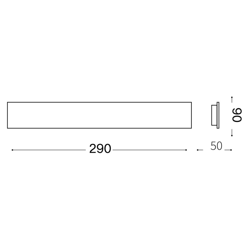 Ideal Lux - LED væglampe ZIG ZAG LED/12,5W/230V 29 cm CRI 90 hvid