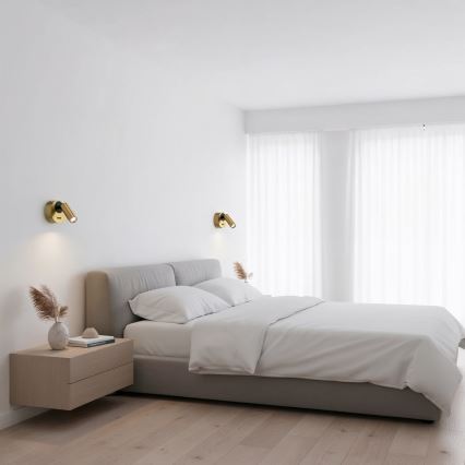 Ideal Lux - LED vægspot BEAN LED/3W/230V CRI 90 messing